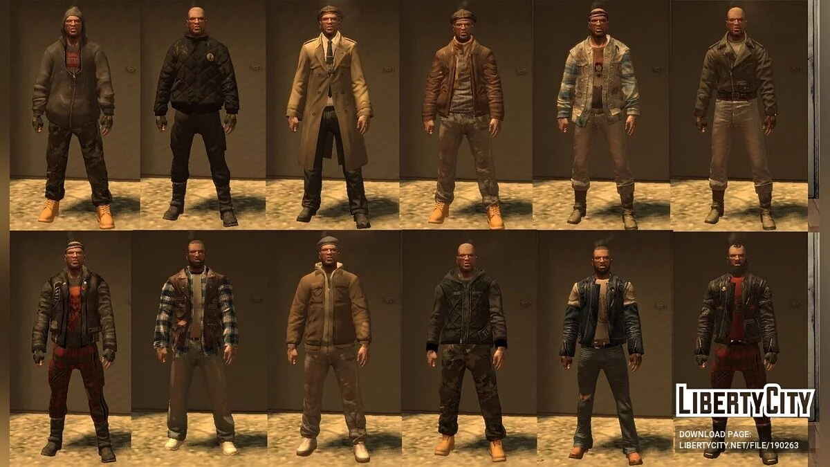 Большая коллекция одежды для Джонни Клебица / GTA 4