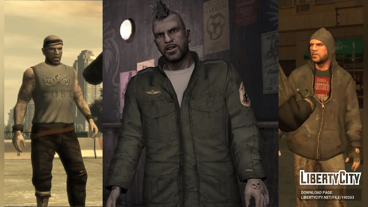 Большая коллекция одежды для Джонни Клебица / GTA 4