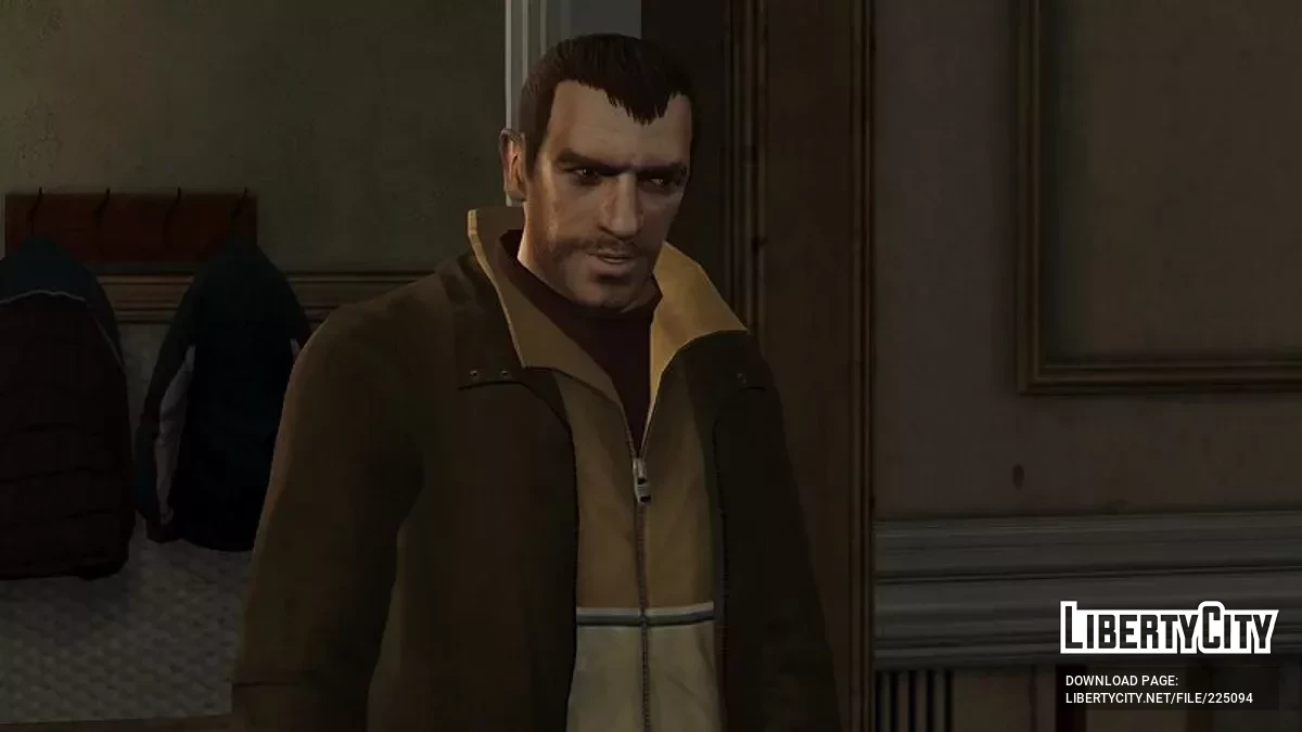 Полноценно переданный образ Нико Беллика с артворков / GTA 4