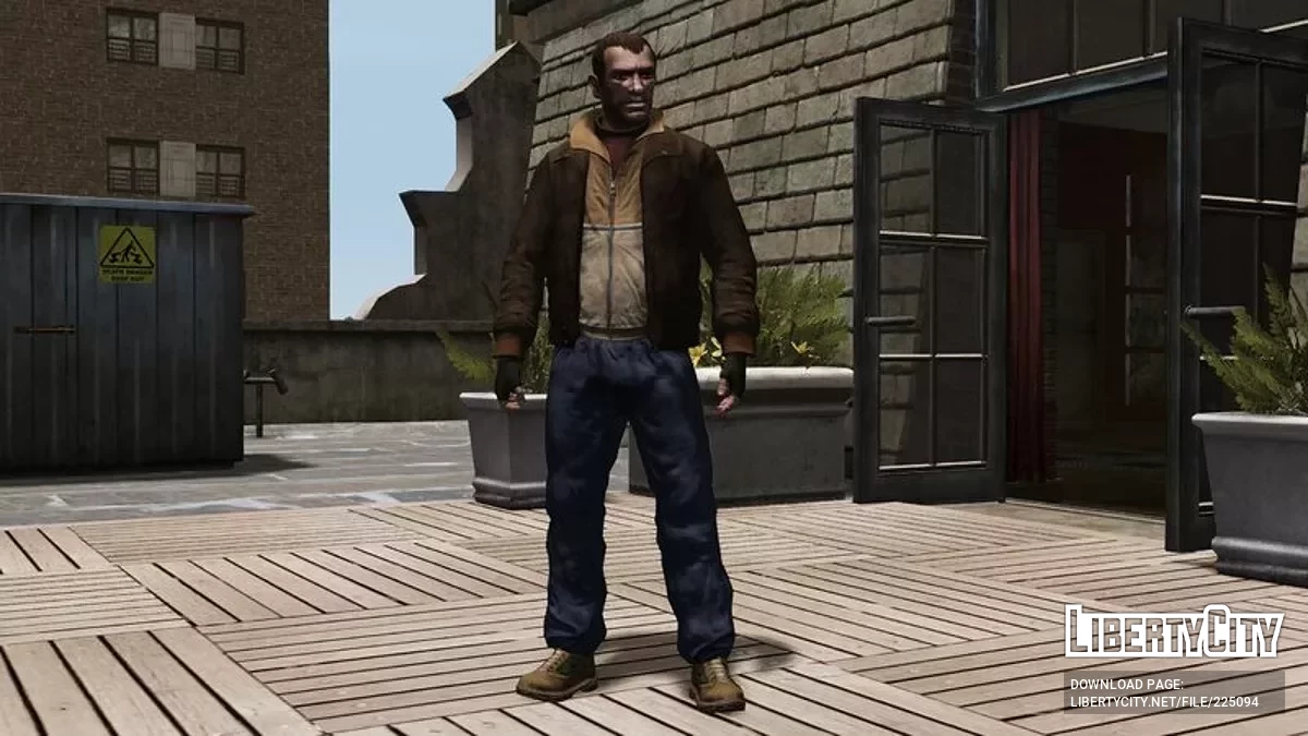 Полноценно переданный образ Нико Беллика с артворков / GTA 4