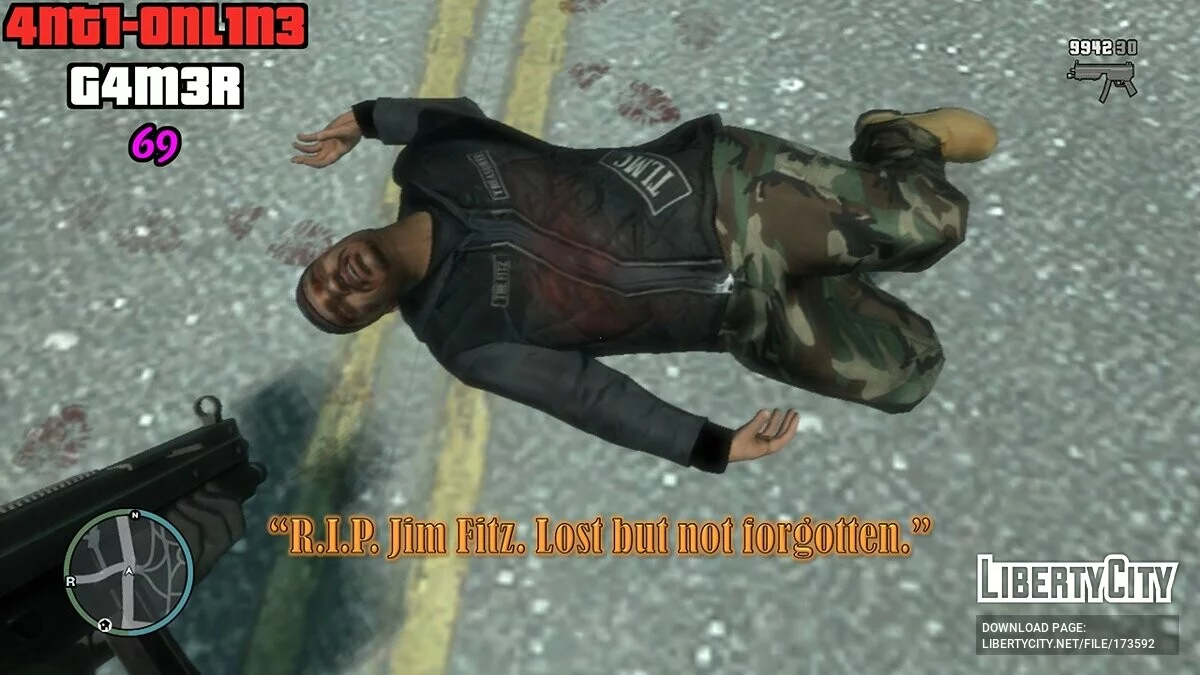 Голос Джима из TLAD в миссии «No Way On The Subway» / GTA 4