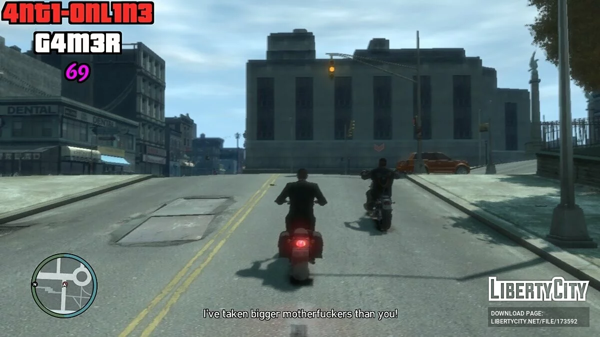 Голос Джима из TLAD в миссии «No Way On The Subway» / GTA 4