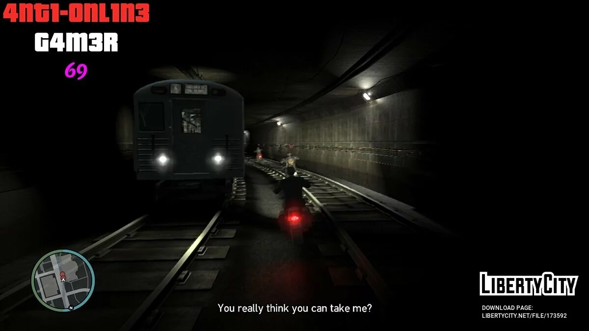 Голос Джима из TLAD в миссии «No Way On The Subway» / GTA 4