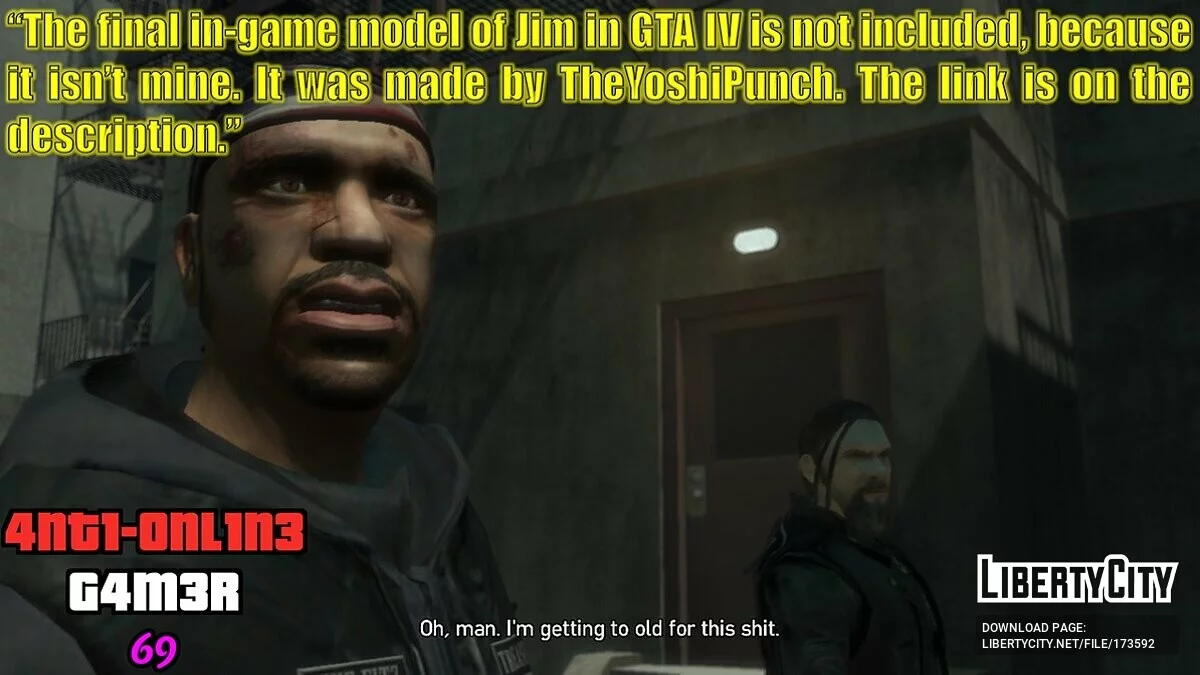 Голос Джима из TLAD в миссии «No Way On The Subway» / GTA 4