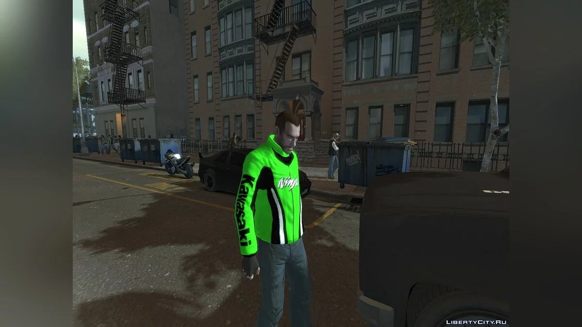 Kawasaki Jacket & Helmet / GTA 4