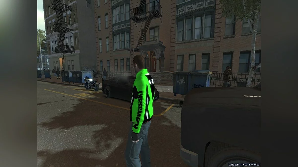 Kawasaki Jacket & Helmet / GTA 4