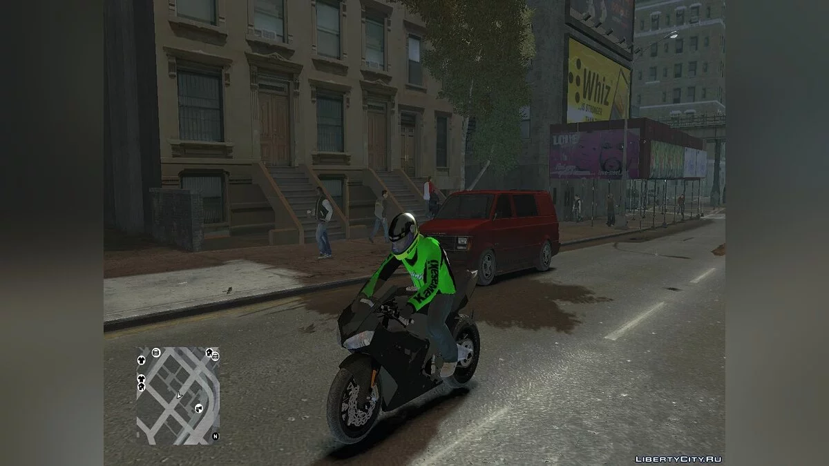 Kawasaki Jacket & Helmet / GTA 4