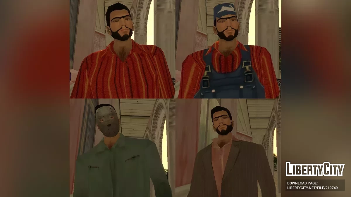 HD 2K скинпак Реджепа Иведика для GTA Vice City NextGen Edition / GTA 4