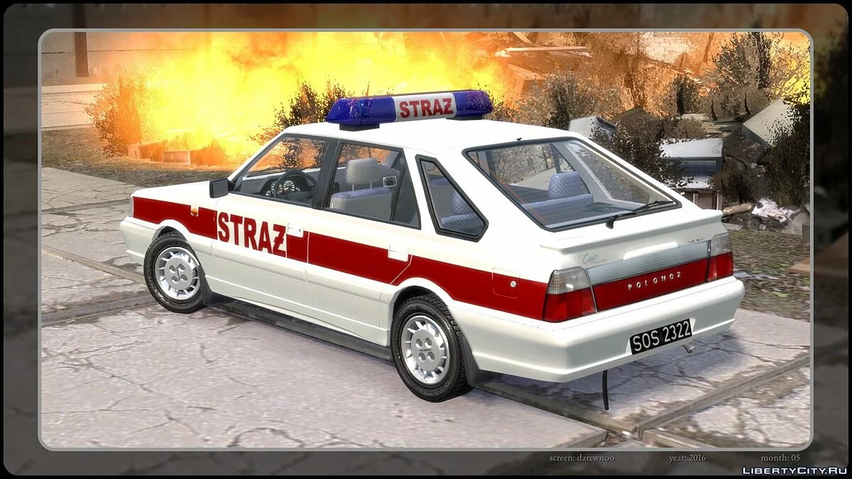 Daewoo-FSO Polonez Caro Plus Straż 1997 / GTA 4