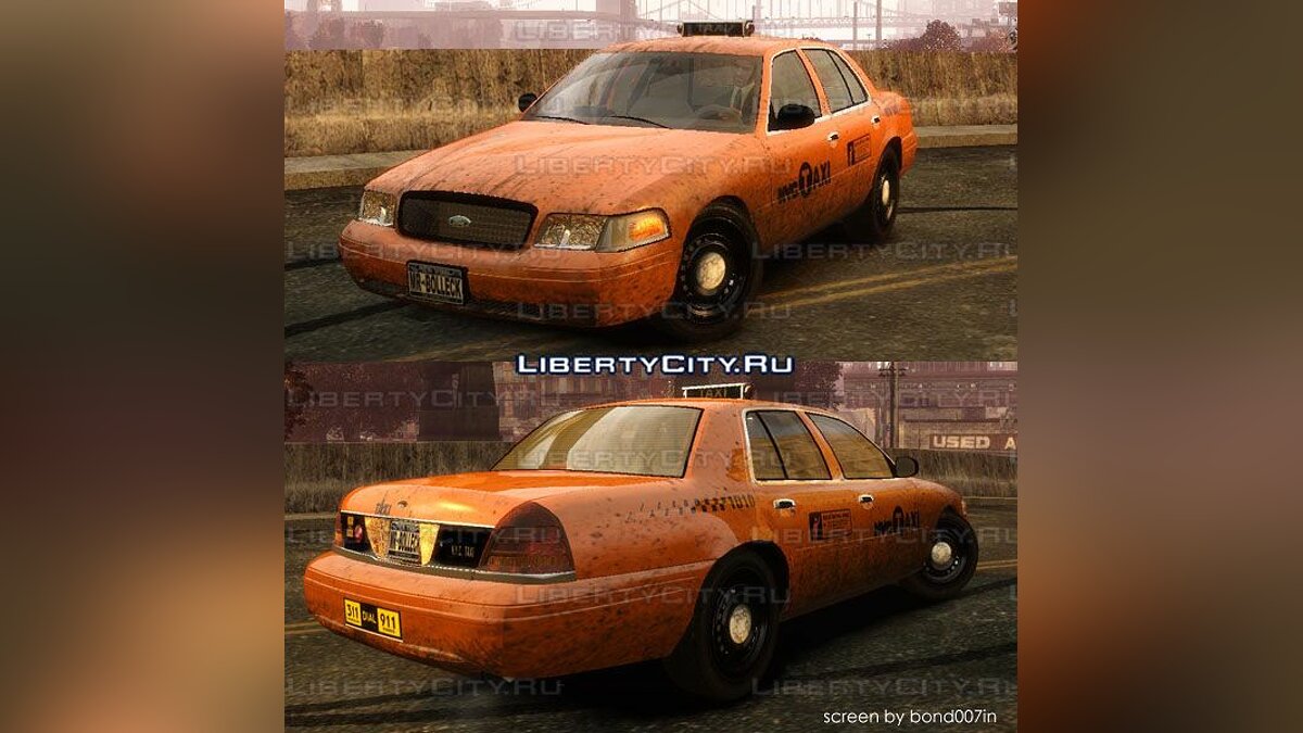 Скачать Ford Crown Victoria Taxi для GTA 4