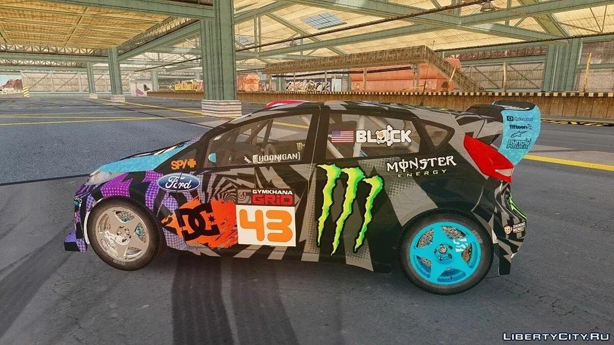 Ford Fiesta Gymkhana - Ken Block [Hoonigan] 2013 / GTA 4