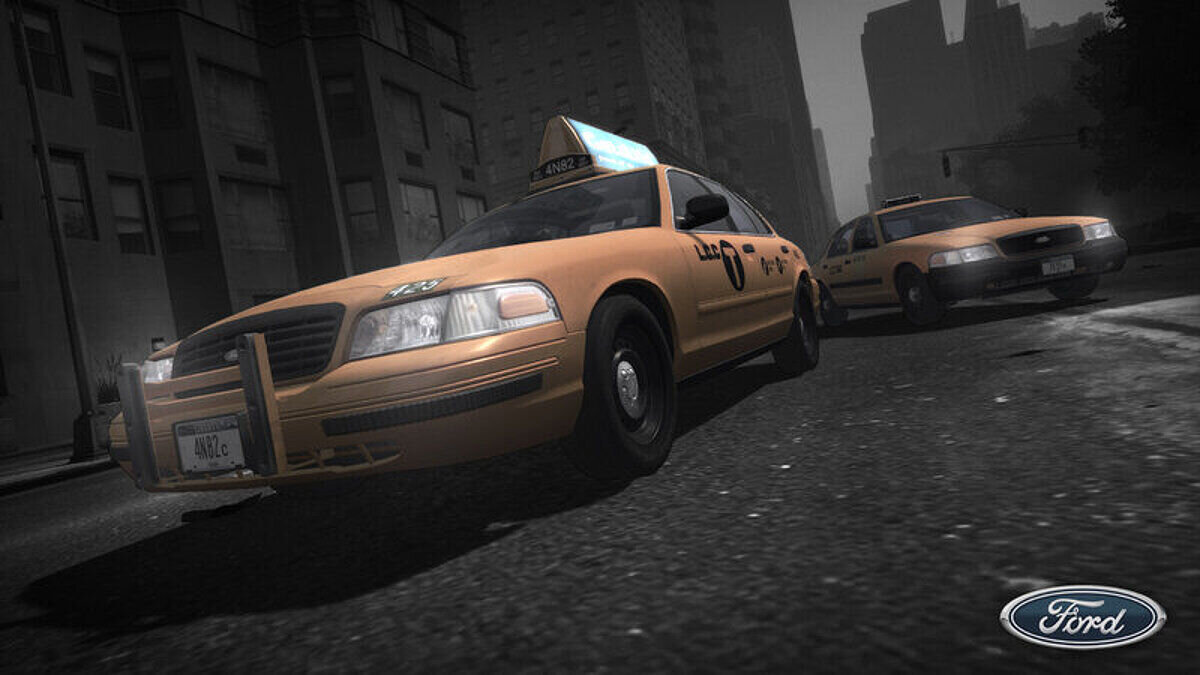 Скачать 2001 Ford Crown Victoria L.C.C Taxi для GTA 4