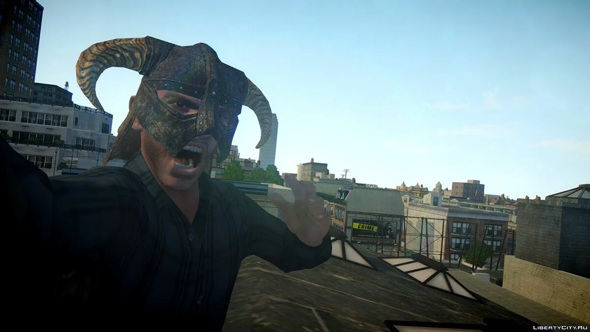 [TES V] Dragonborn helmet / GTA 4