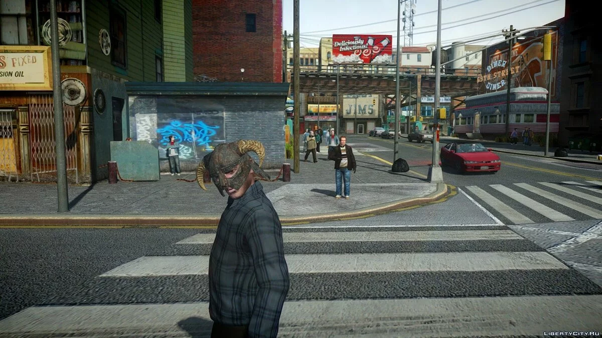 [TES V] Dragonborn helmet / GTA 4