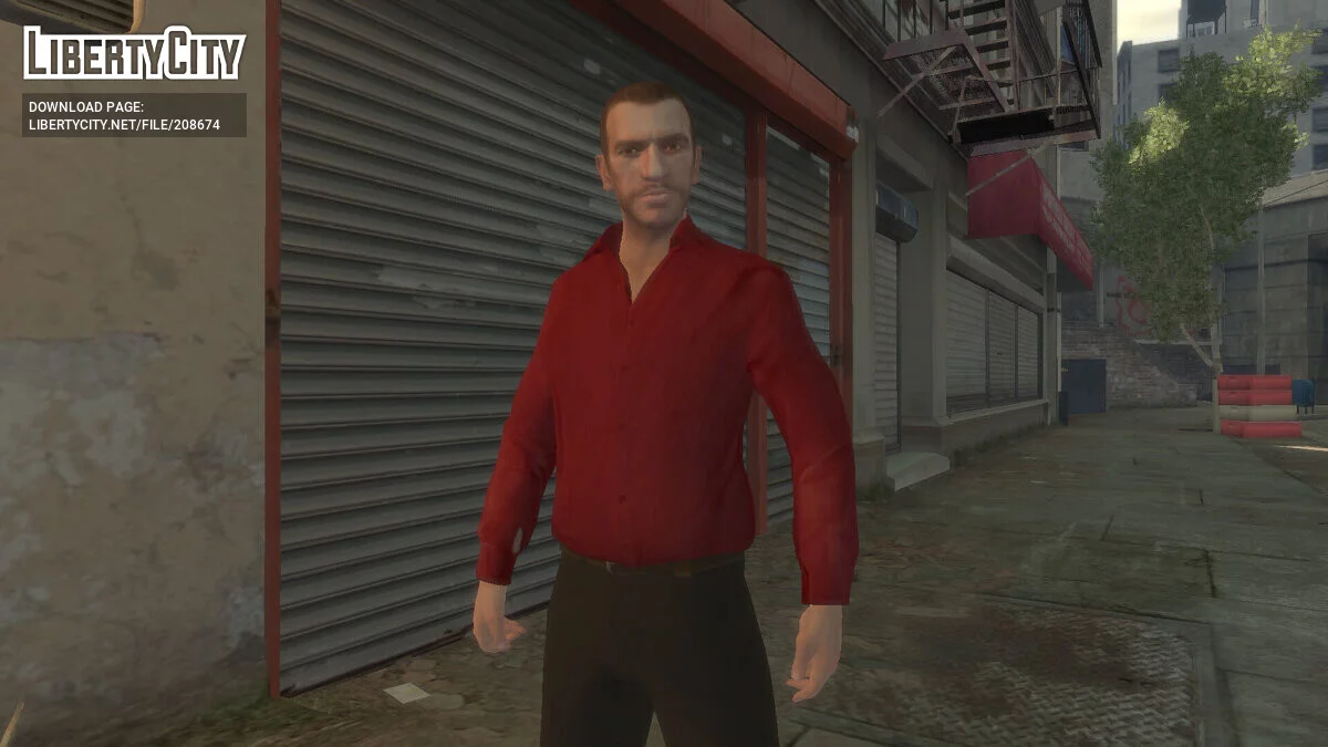 Бета рубашка Perseus со штанами для Нико Беллика / GTA 4