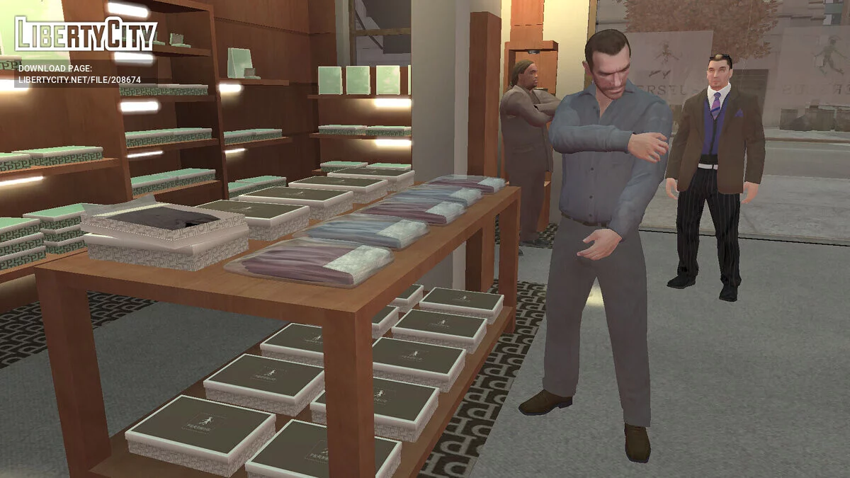 Бета рубашка Perseus со штанами для Нико Беллика / GTA 4