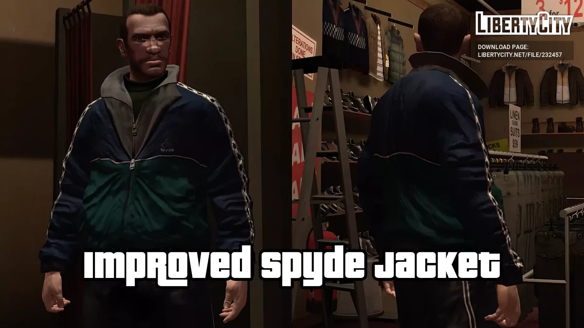 Улучшенная куртка Spyde / GTA 4