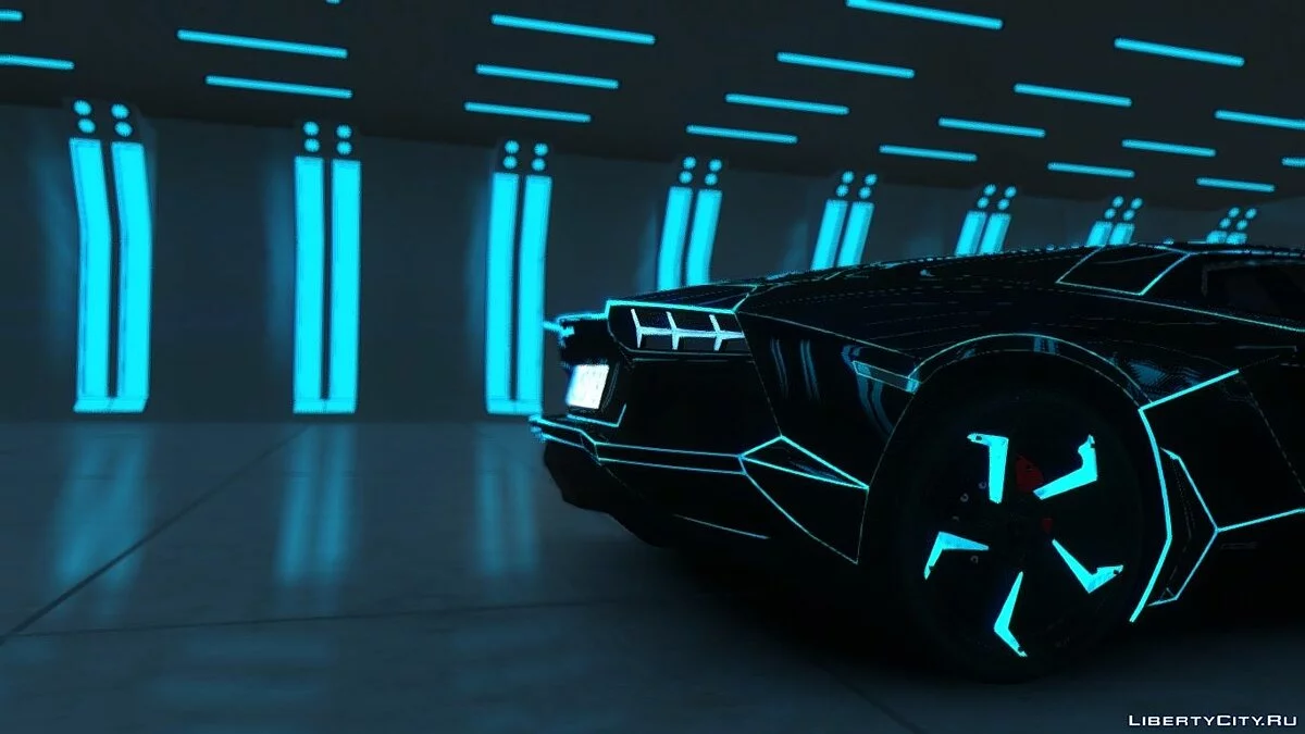 Lamborghini Aventador TRON Edition [EPM] / GTA 4