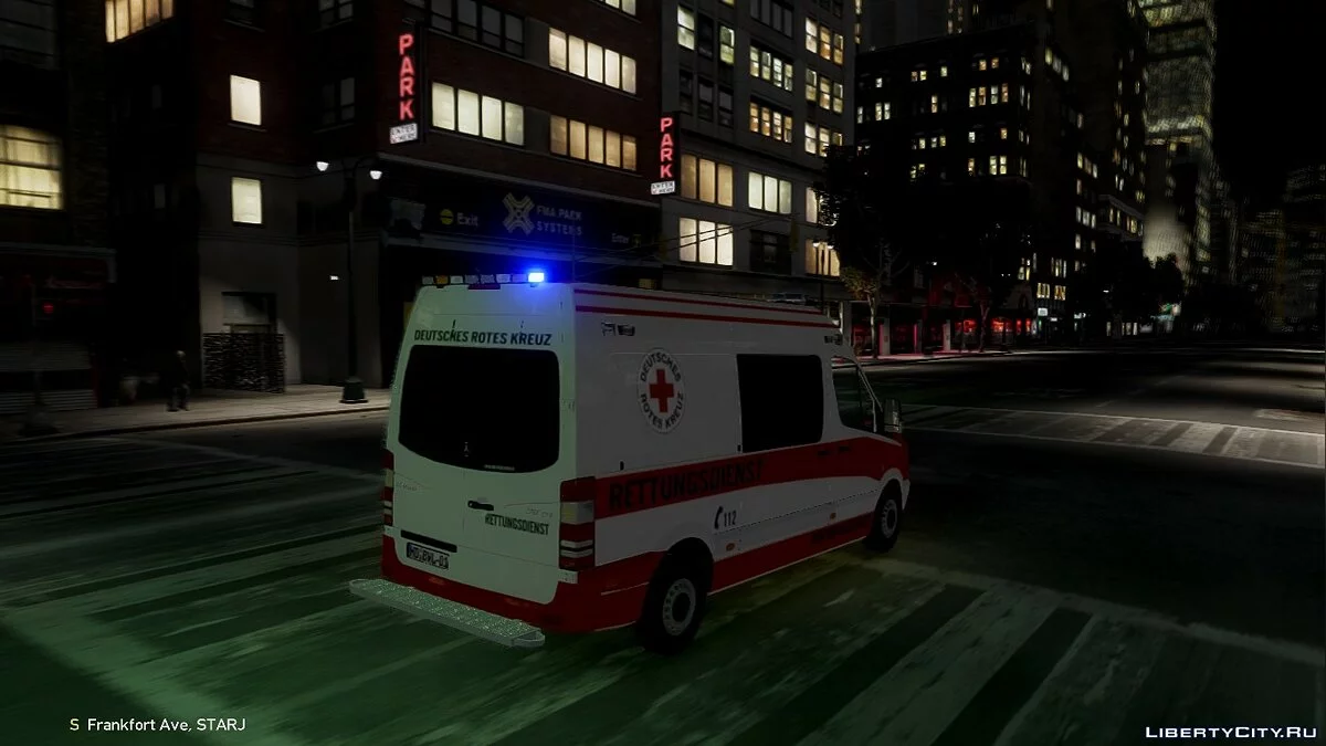 Mercedes Benz Sprinter [DRK] Ambulance [Krankenwagen] / GTA 4
