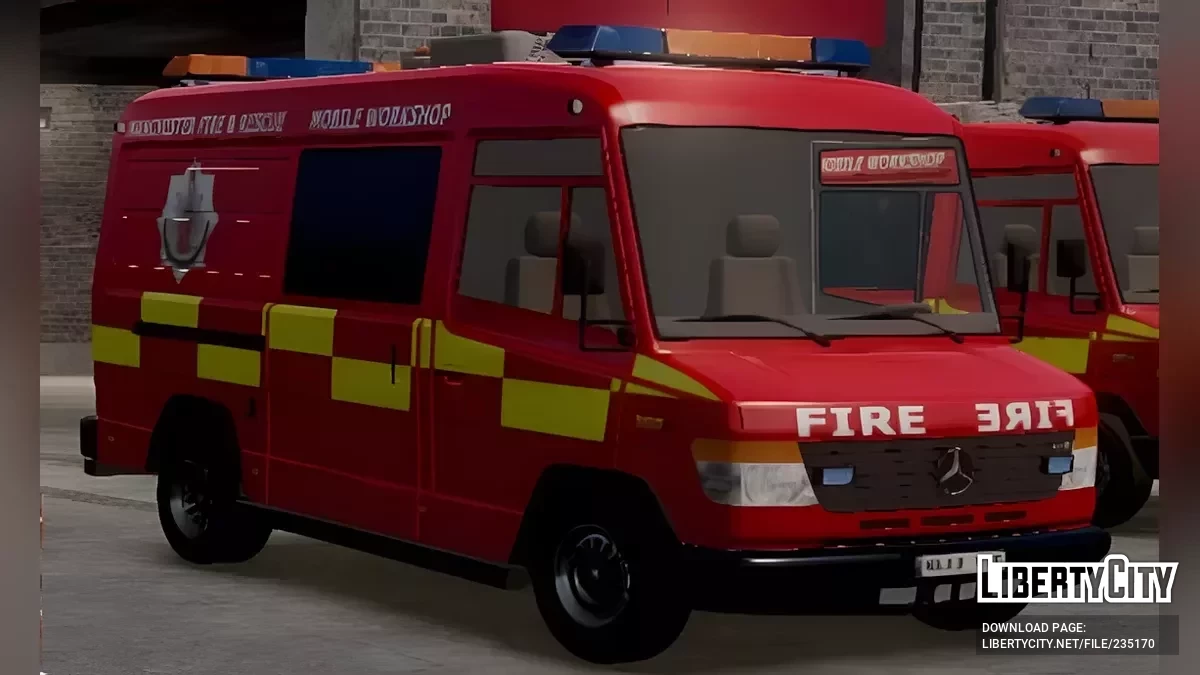 Mercedes-Benz Vario British Fire / GTA 4