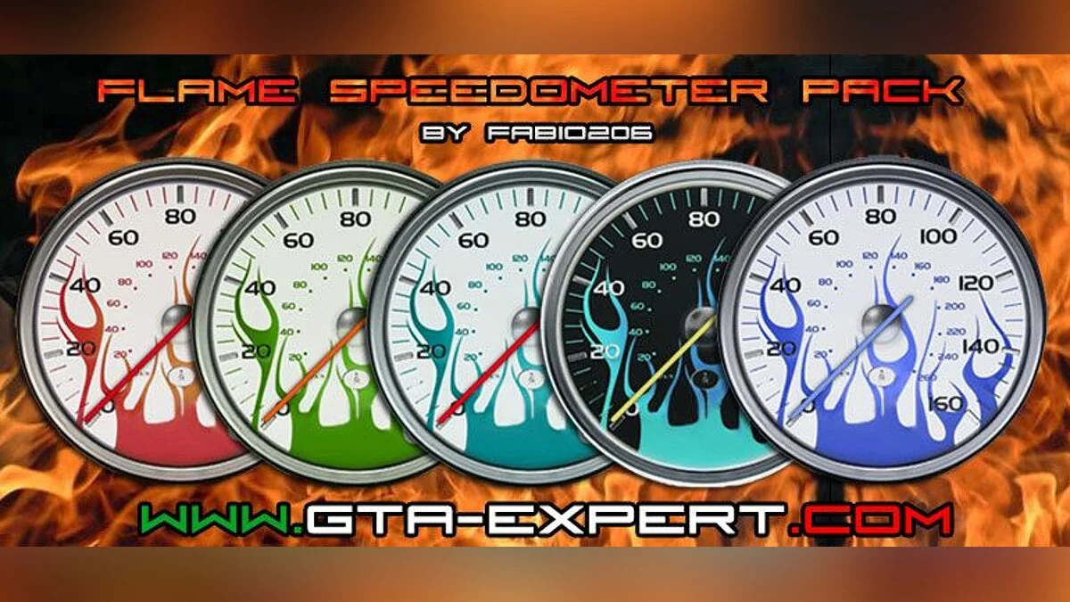 Flame Speedometer Pack / GTA 4