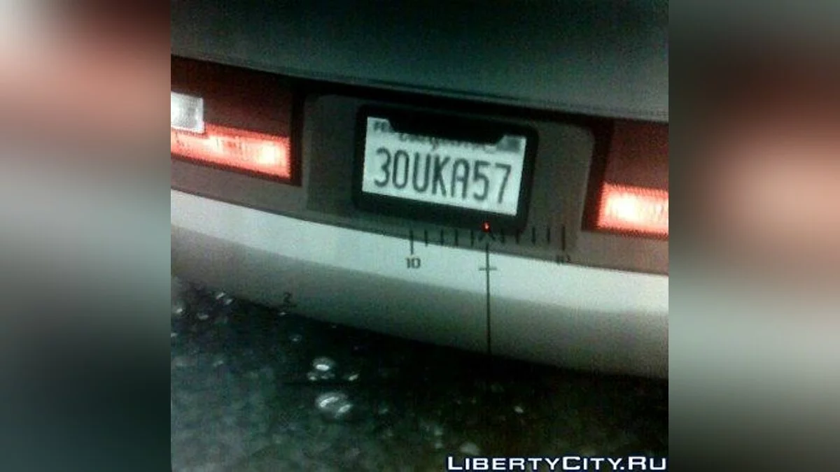 California Registration Plate / GTA 4