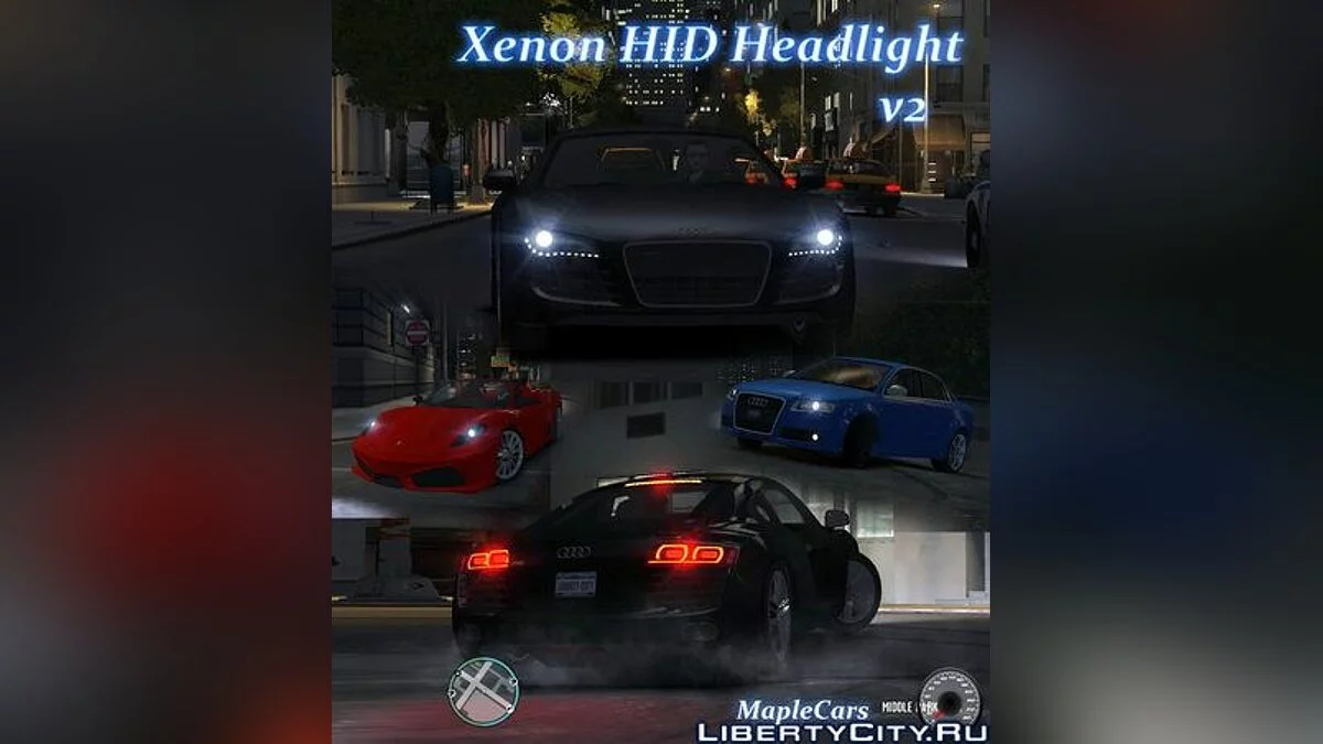 Xenon HID Headlight v2 / GTA 4