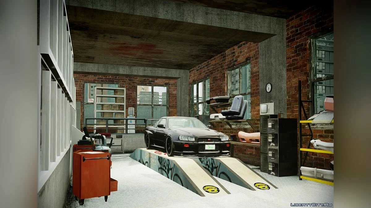 Гараж с новым интерьером в Алгонквине / GTA 4