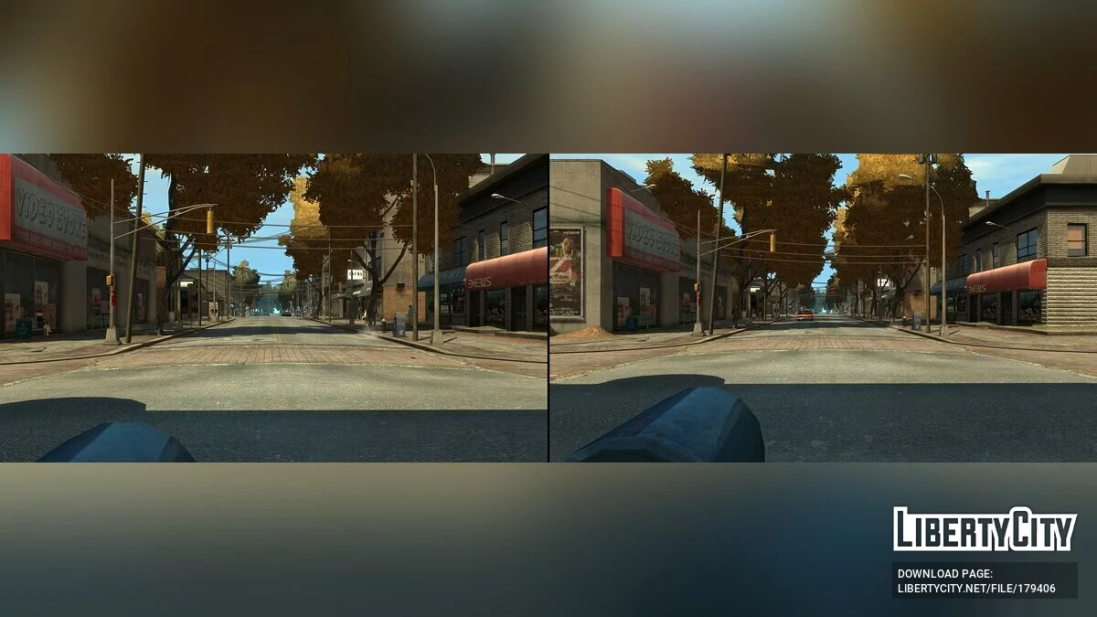 Восстановленное расположение деревьев / GTA 4