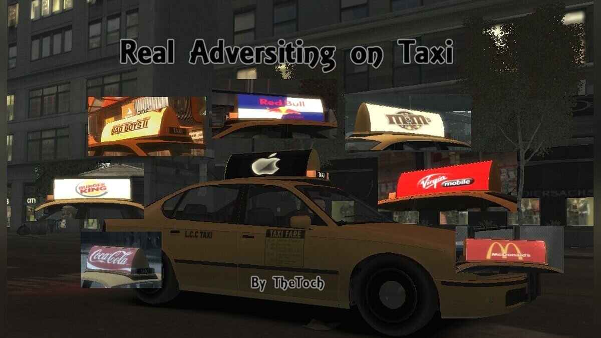 Замена машины Taxi (taxi.wft, taxi.wft) в GTA 4 (63 файла)