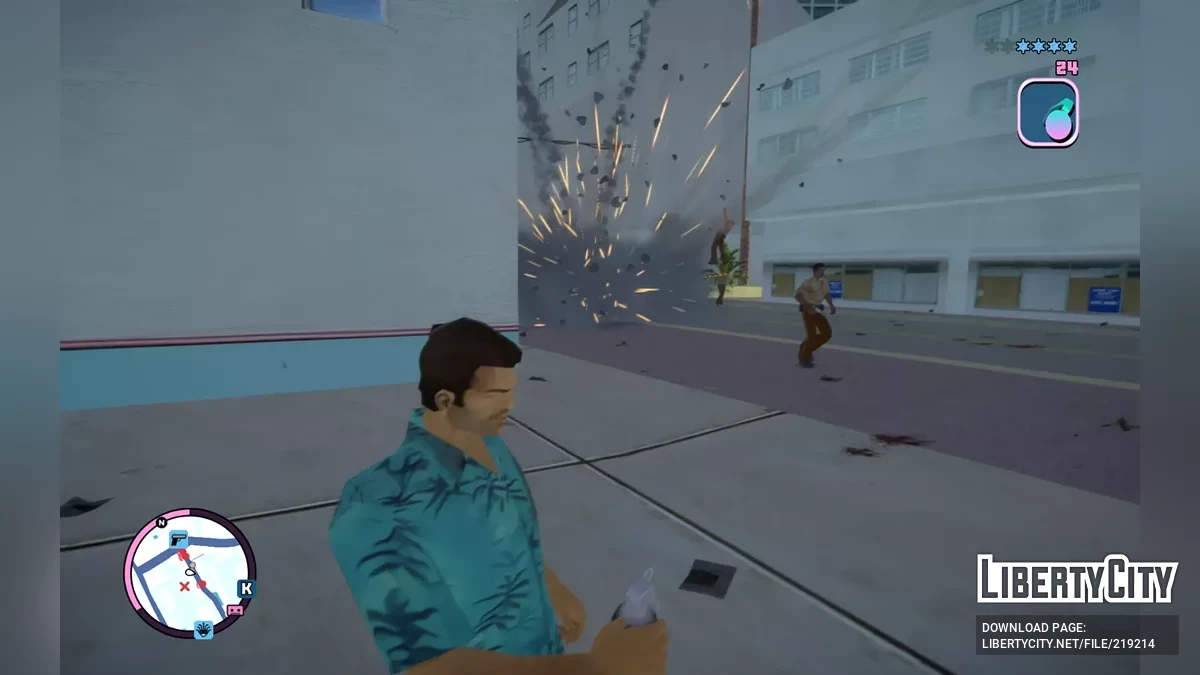 Классические иконки и звуки оружия для Vice City Nextgen Edition / GTA 4