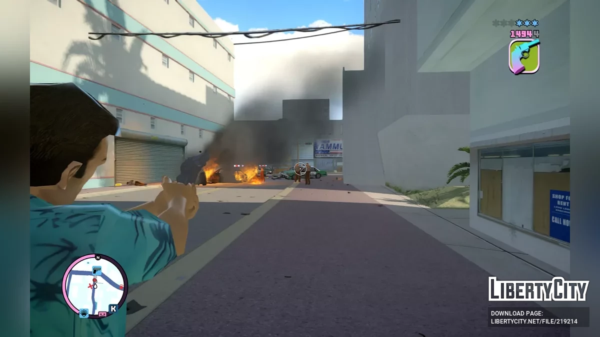 Классические иконки и звуки оружия для Vice City Nextgen Edition / GTA 4