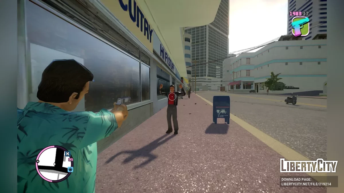 Классические иконки и звуки оружия для Vice City Nextgen Edition / GTA 4