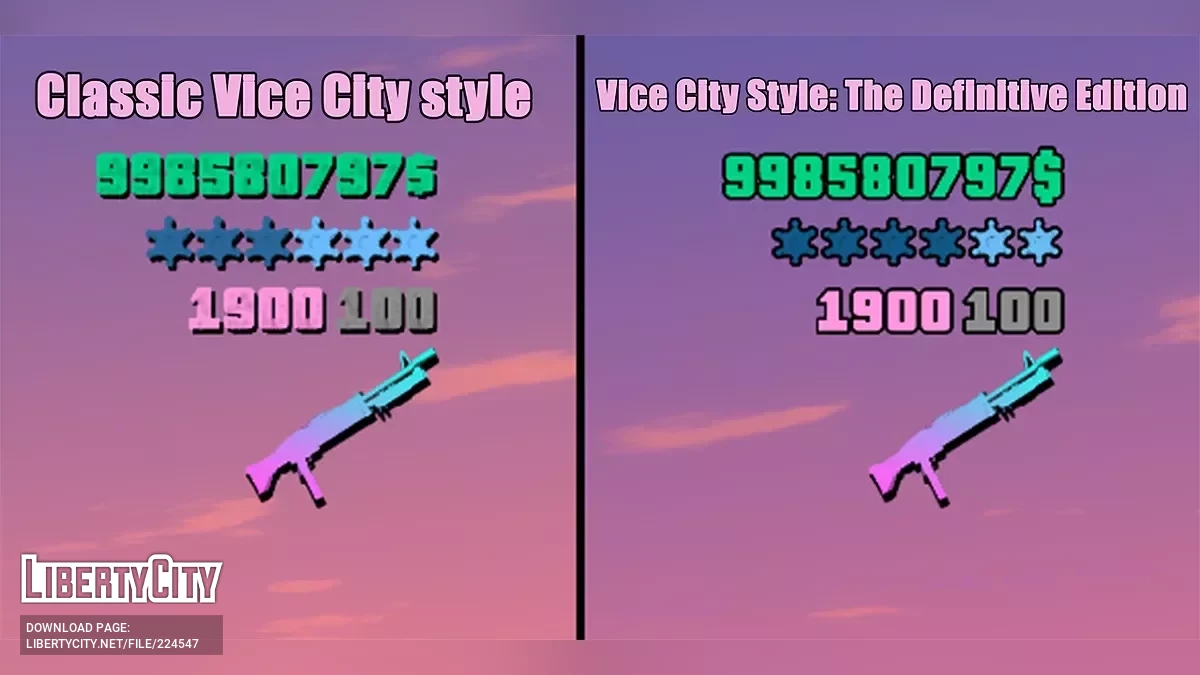 Новые шрифты, как в оригинальной Vice City v2 / GTA 4