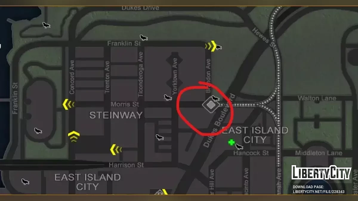 Обновленная станция Dukes Boulevard / GTA 4