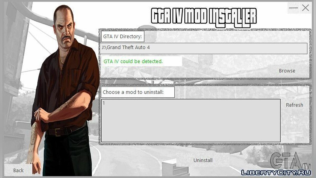 Скачать GTA IV Mod Installer v1.2 - Простой установщик модов для GTA 4