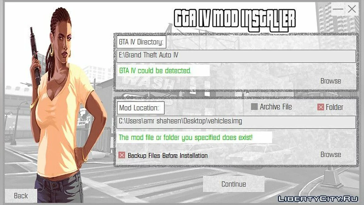 GTA IV Mod Installer v1.2 - Простой установщик модов / GTA 4