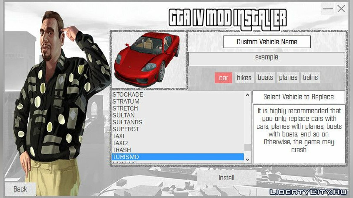 Скачать GTA IV Mod Installer v1.2 - Простой установщик модов для GTA 4