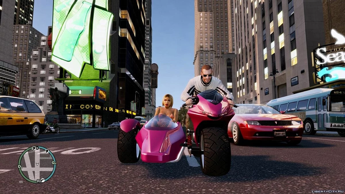 Мотоцикл с коляской / GTA 4