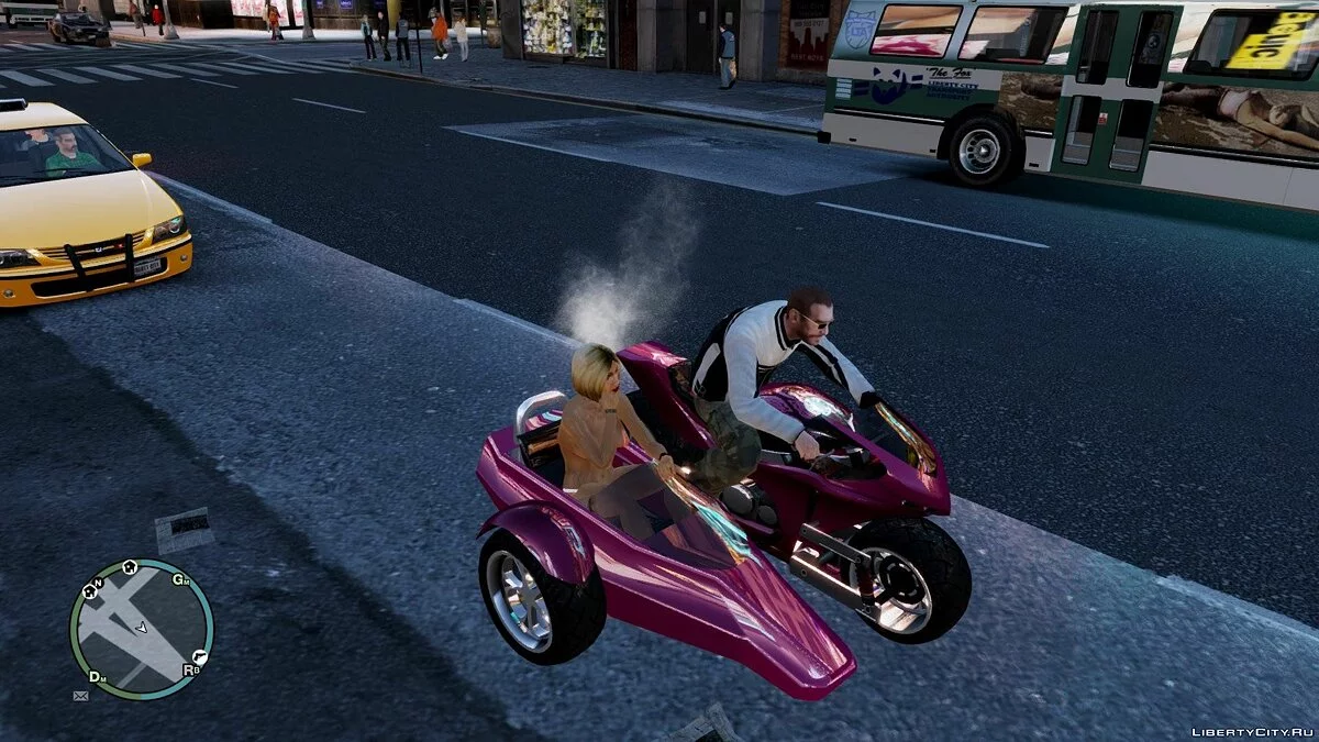 Мотоцикл с коляской / GTA 4