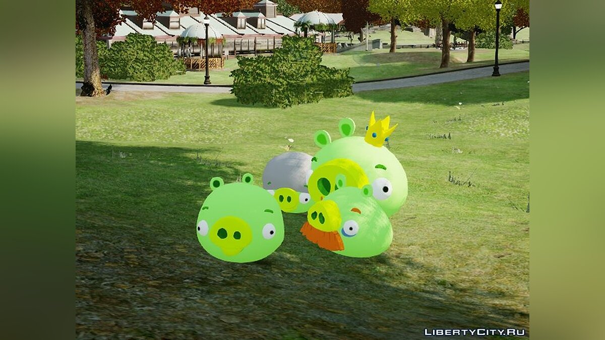 Скачать Angry Birds Pack & Bad Piggies (Ped) для GTA 4