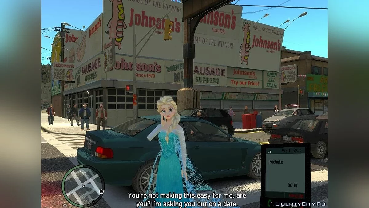 Elsa the Snow Queen / GTA 4