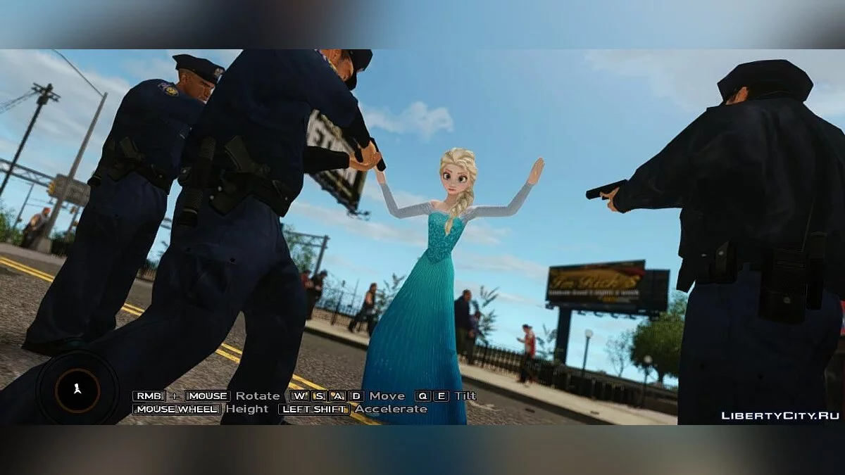 Elsa the Snow Queen / GTA 4
