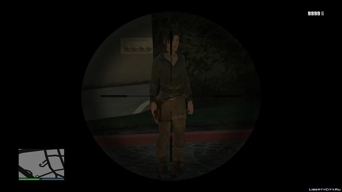 GTA IV Lara Croft в костюме летчицы / GTA 4