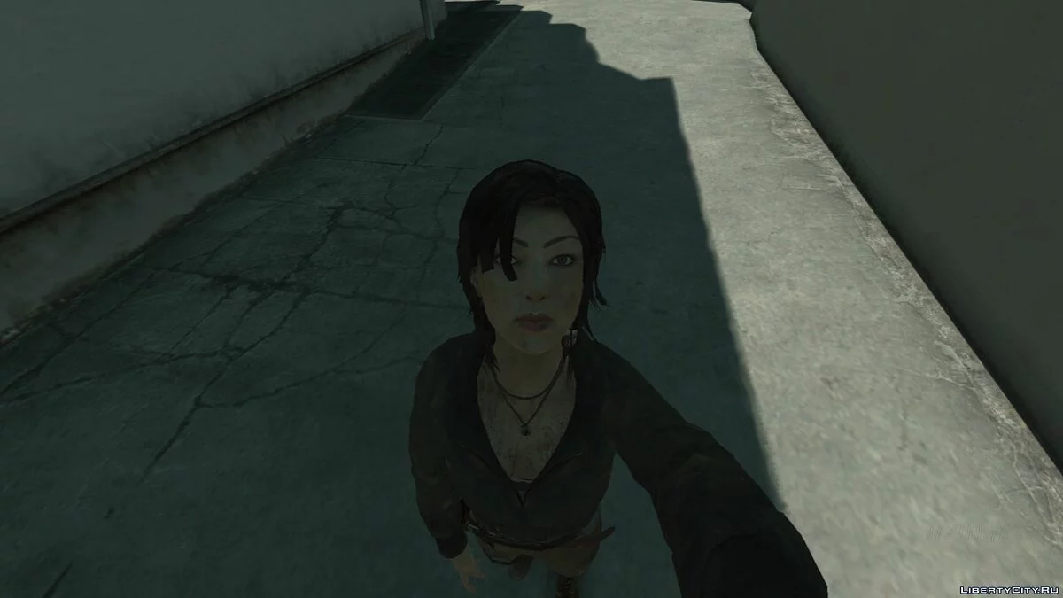 GTA IV Lara Croft в костюме летчицы / GTA 4