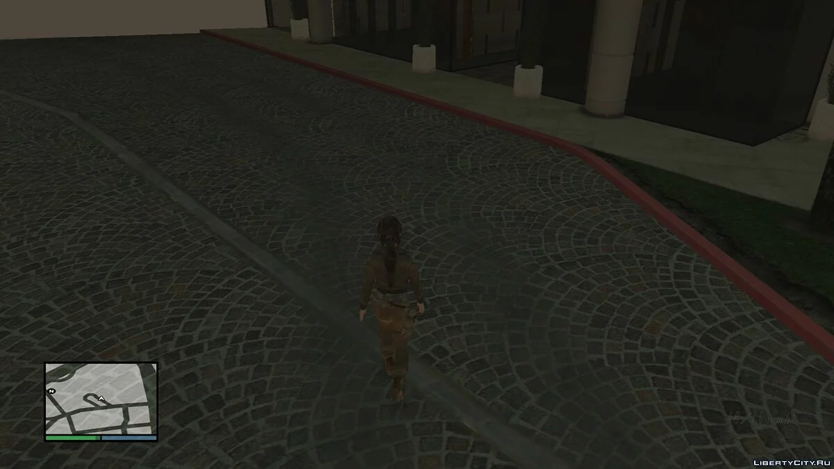 GTA IV Lara Croft в костюме летчицы / GTA 4