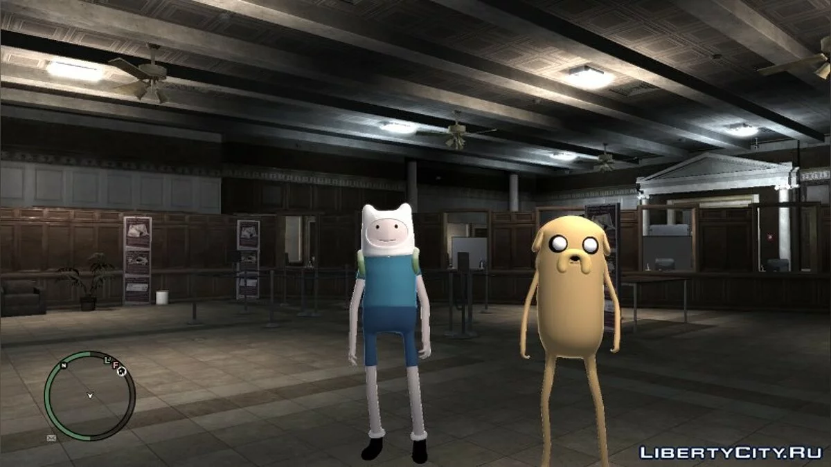Finn and Jake from "Adventure Time" / GTA 4