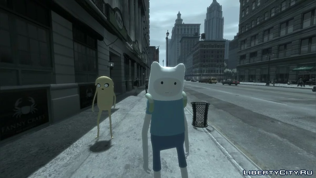 Finn and Jake from "Adventure Time" / GTA 4