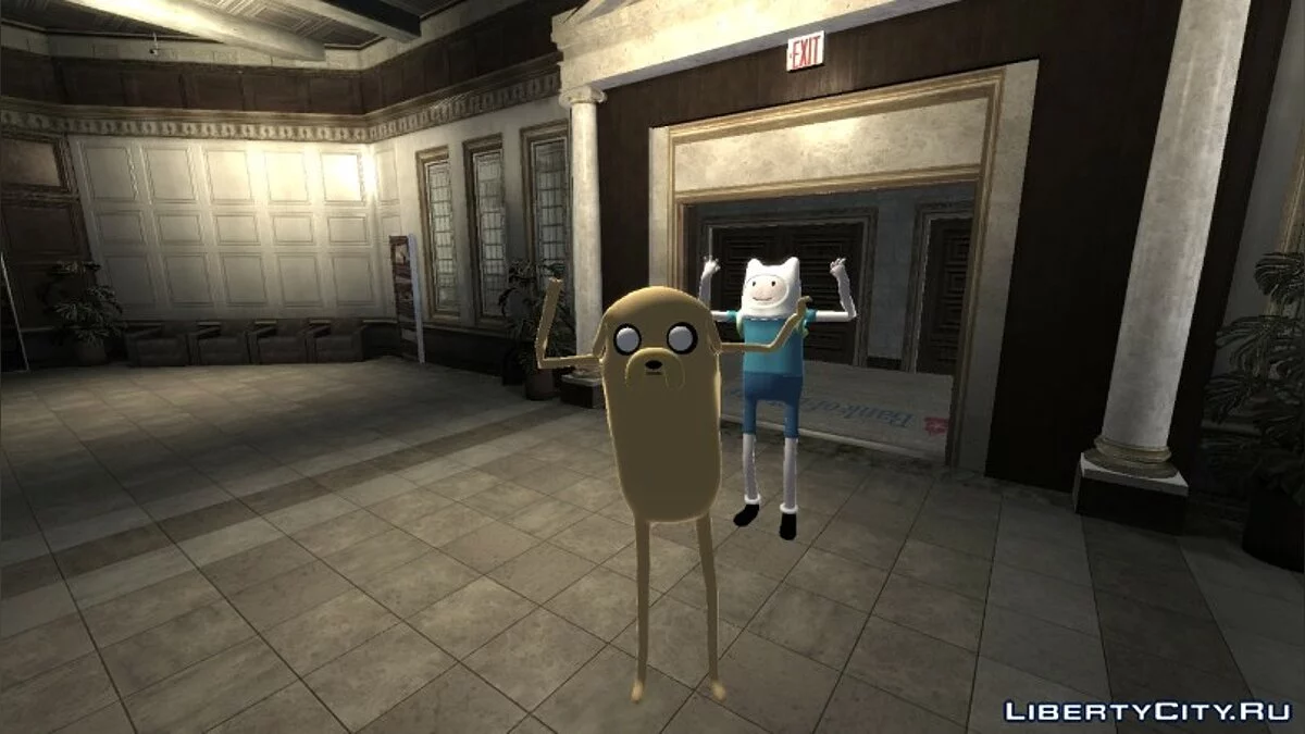 Finn and Jake from "Adventure Time" / GTA 4