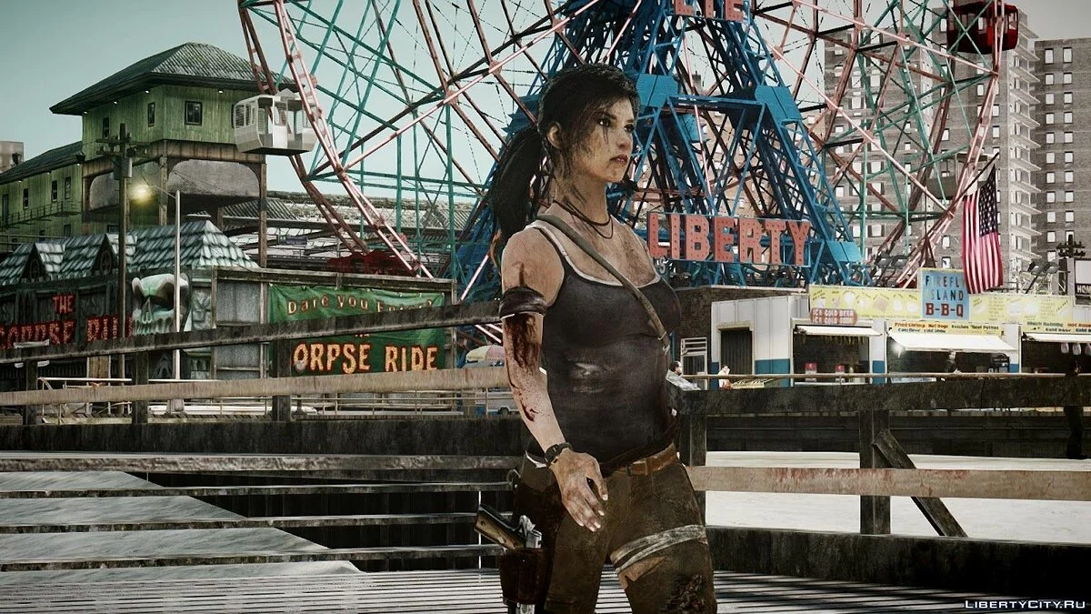 Tomb Raider Lara Croft / GTA 4